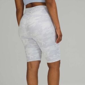 Lululemon Wunder Under Shorts 10’ Ribbed Incognito Camo Jacquard Alpine Star